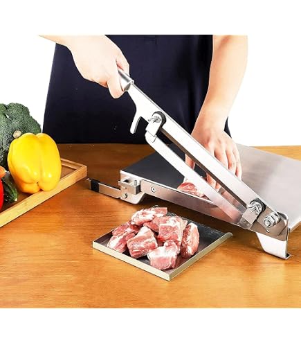 Amazon.com: 肉切片機骨刀20 英吋(約50.8 公分),手動排骨切碎機,適用於