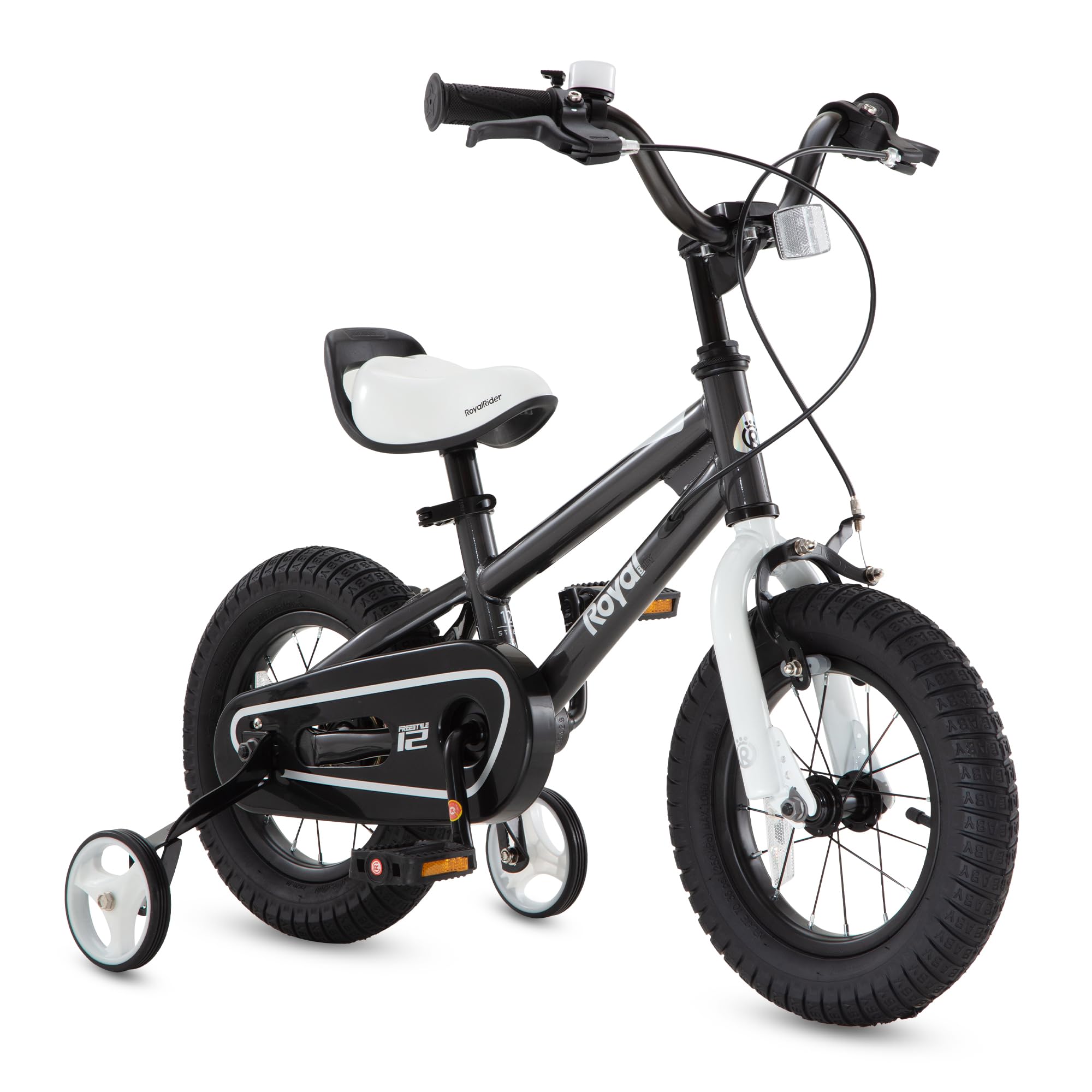 RoyalBaby Kids Bike EZ Balance to Pedal Dual Handbrake Toddlers Boys Girls Bicycle 12-20 Inch for Age 3-10 Years