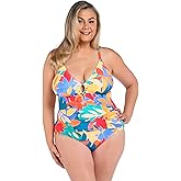 La Blanca Women's Underwire Lace Up One Piece Swimsuit