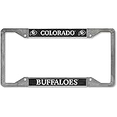 Rico Industries NCAA Colorado Buffaloes Pewter License Plate Frame 12" x 6"