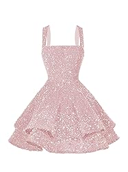 vintys Sparkly Short Prom Dresses for Teens