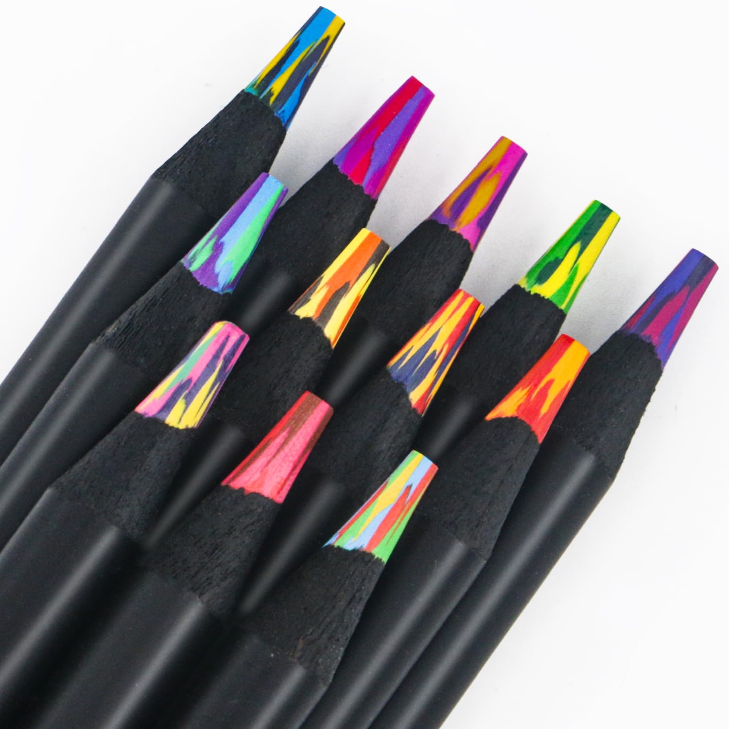 12-Color Rainbow Pencils Set- Classroom Must Haves & Back to School Supplies | Multicolored Drawing Pencils for Adults & Artists, Professional Art Supplies for Coloring Books, Sketching & Illustration