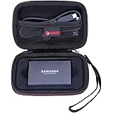 XANAD Case for Samsung T3 T5 Portable 250GB 500GB 1TB 2TB SSD USB 3.1 External Solid State Drives Storage Travel Carrying Bag