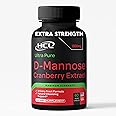 HCL HERBAL CODE LABS D-Mannose with Cranberry Extract Capsules 1500mg Super Strength Pills – Fast-Acting UTI Urinary Tract – Bladder Health Supplement
