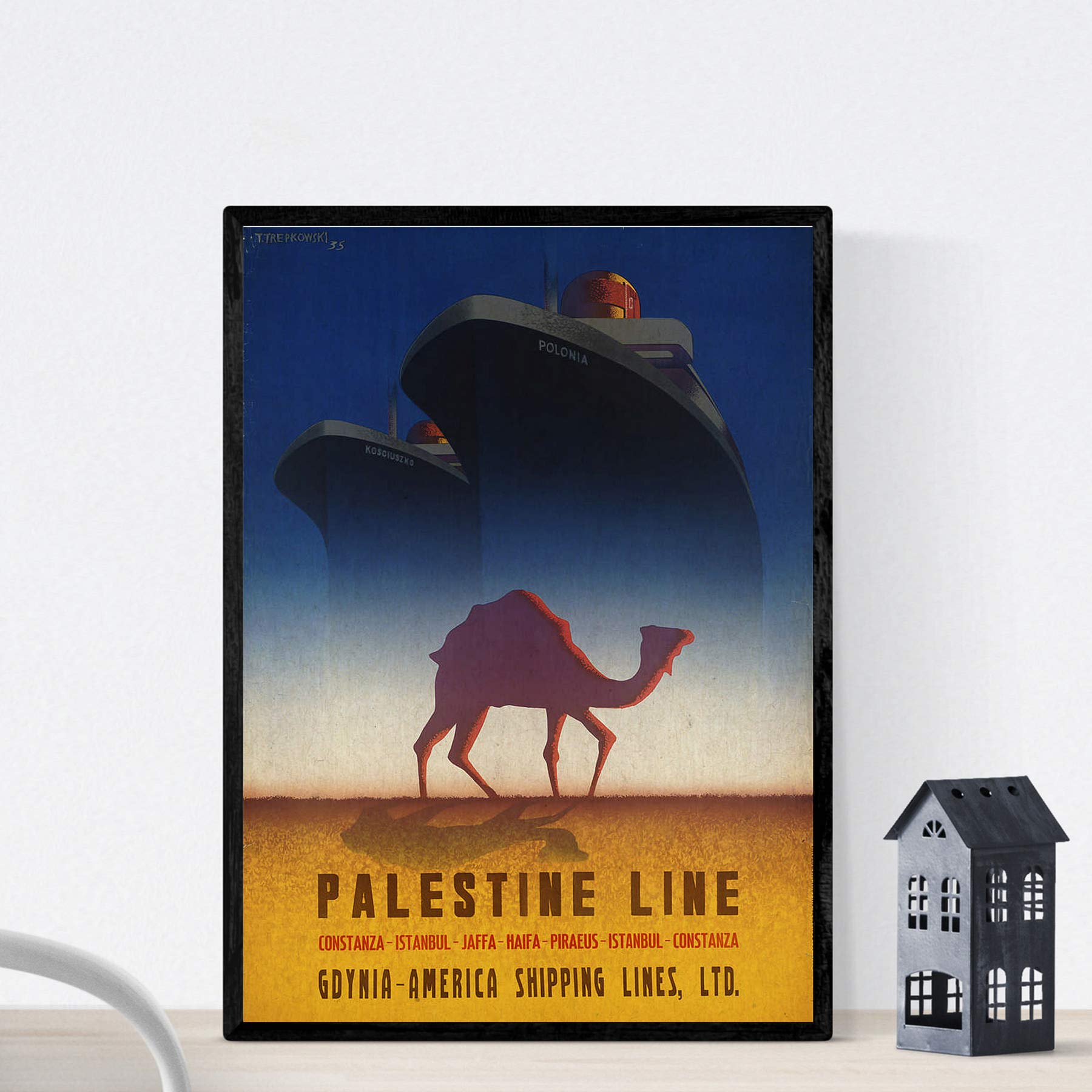 Nacnic Vintage Poster Vintage poster advertising. Meet Palestine. A3 size
