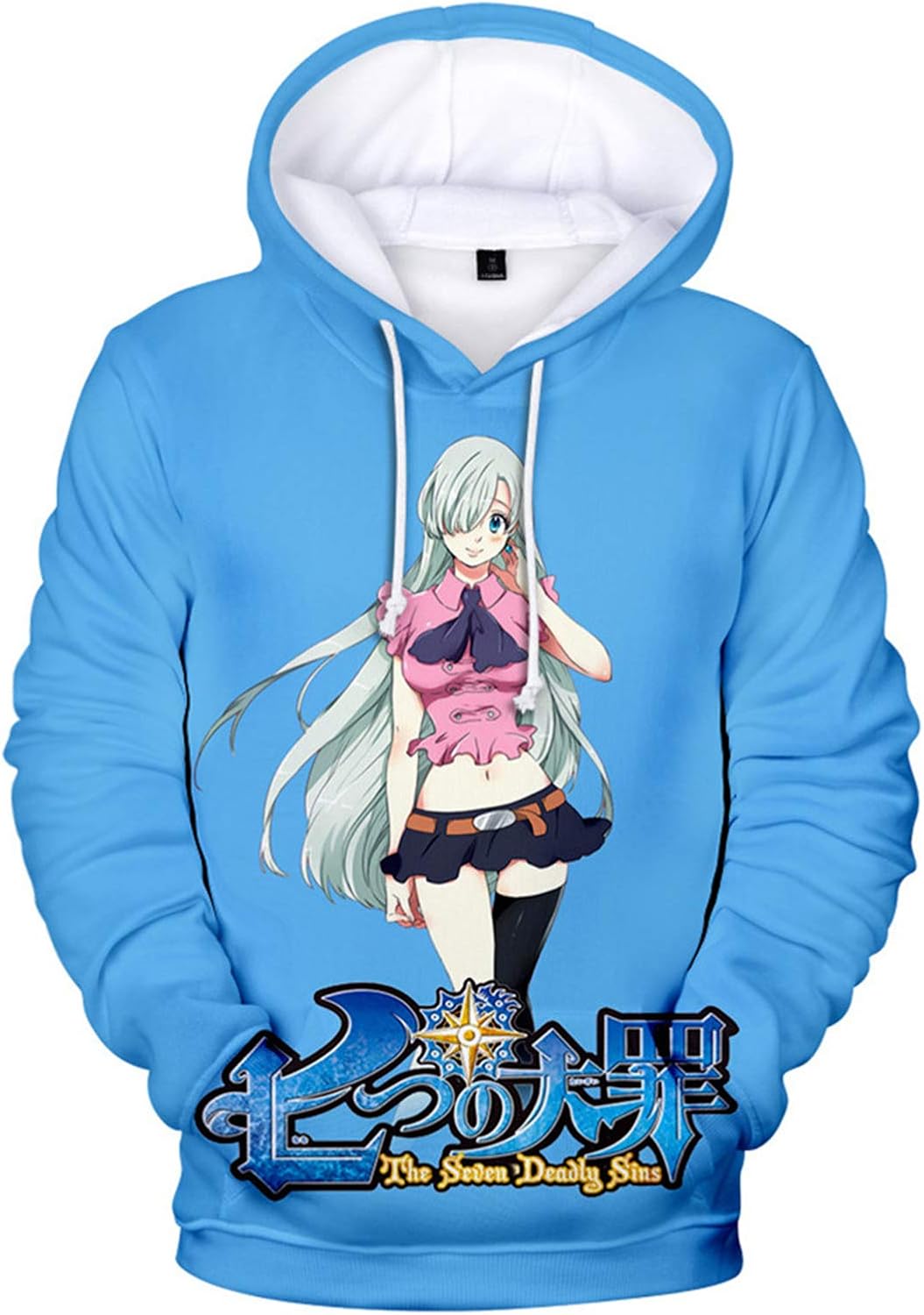 YJXDBABY-meliodas-Unisex Pullover, 3D Printed Sweater, Couple Casual Sweatshirt, Long-Sleeved 