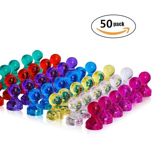 Chinchetas magnéticas, Charminer 50 imanes presas para puerta ...