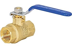 Eastman 20045LF Heavy-Duty Full Port Ball Valve, 1/2 inch IPS, Brass
