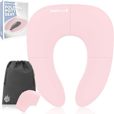 Jool Baby Folding Travel Potty Seat for Girls, Fits Round & Oval Toilets