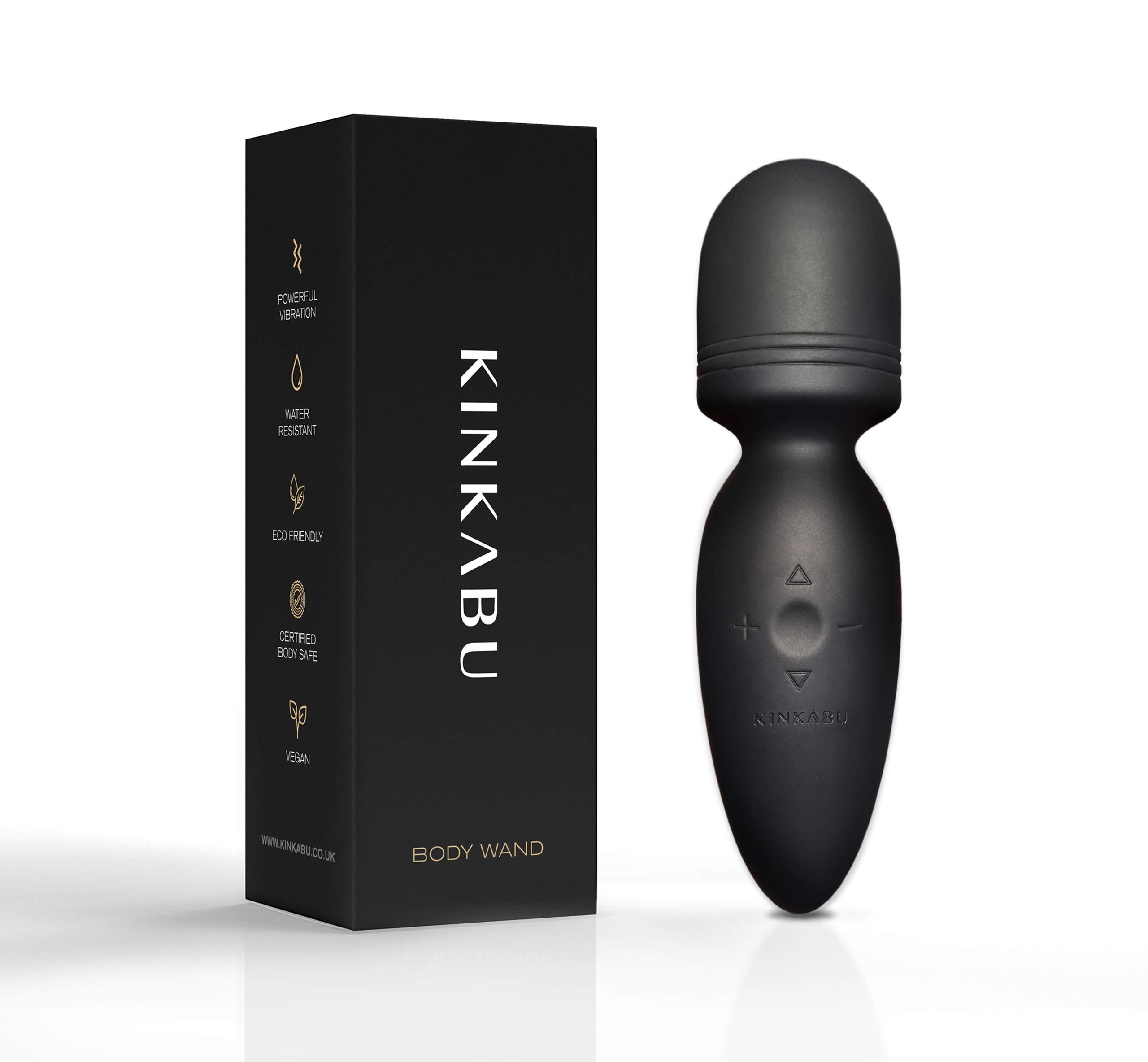 KINKABU Luxury Body Wand, Wireless Handheld Full Body Massage, Electric, USB Rechargeable, Skin Friendly Silicone, Waterproof, Eco Friendly, Vegan, 10 Ultra Vibration Modes, The Ultimate Experience.