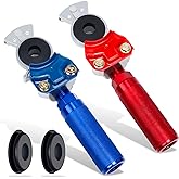 KOOTANS Glad Hands Set with Service Emergency Glad Hand, Anodized Aluminum Extension Handles Grips and Seals for Semi Truck T