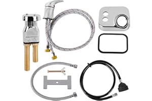 KISHYA Salon Shampoo Bowl Faucet Vacuum Breaker Kit, Salon Faucet for Shampoo Bowl,Hair Salon Sink Sprayer Hose Set