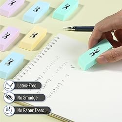 Mr. Pen- Erasers, 24 Pack, Pastel Colors Pencil