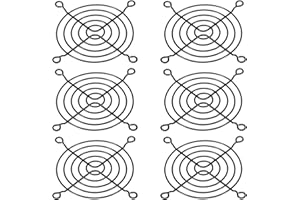 PATIKIL 80mm Fan Finger Grill, 6 Pack Metal Grill Protector Guard Fan Protective Cover for 80mm Exhaust Fans Equipment Comput