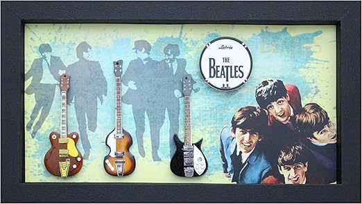RGM9062 Beatles - Guitarra en Miniatura en Marco de Caja de Sombras: Amazon.es: Hogar