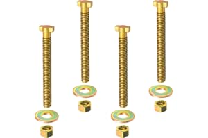 TELFAIR 4pcs Brake Cage Bolt Assembly - Fits for Semi Truck,Air Spring Brake Chamber Repair (Replaces Bendix 800921/TR800921)-1/2" Thread and 4-13/16"Length