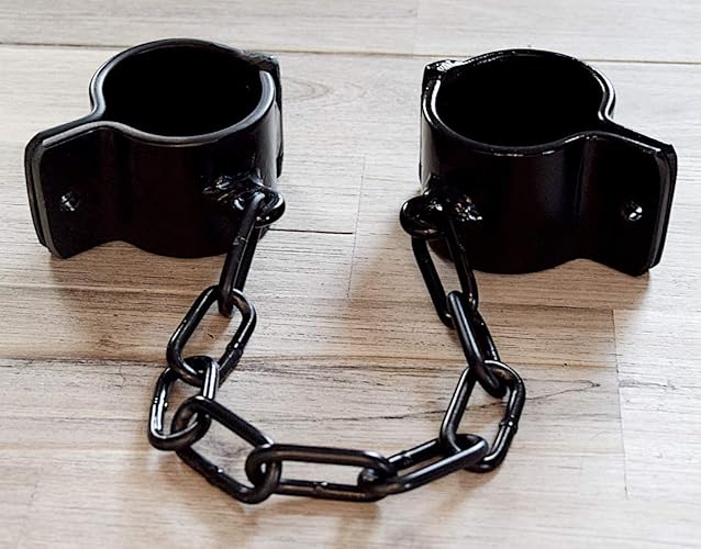 Dungeon Steel Cuffs Fesseln Handfesseln Fußfesseln Stahlfesseln Metallfesseln mit Kette / Unisex / Größe: Maßanfertigung / BD