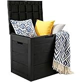 ZEUKMXOO 35 Gallon Outdoor Storage Box Waterproof,Deck Boxes Outdoor Waterproof,Resin Deck Box Delivery Boxes for Outside for Package Delivery,Patio Cushions,Gardening Tools,UV Resistant