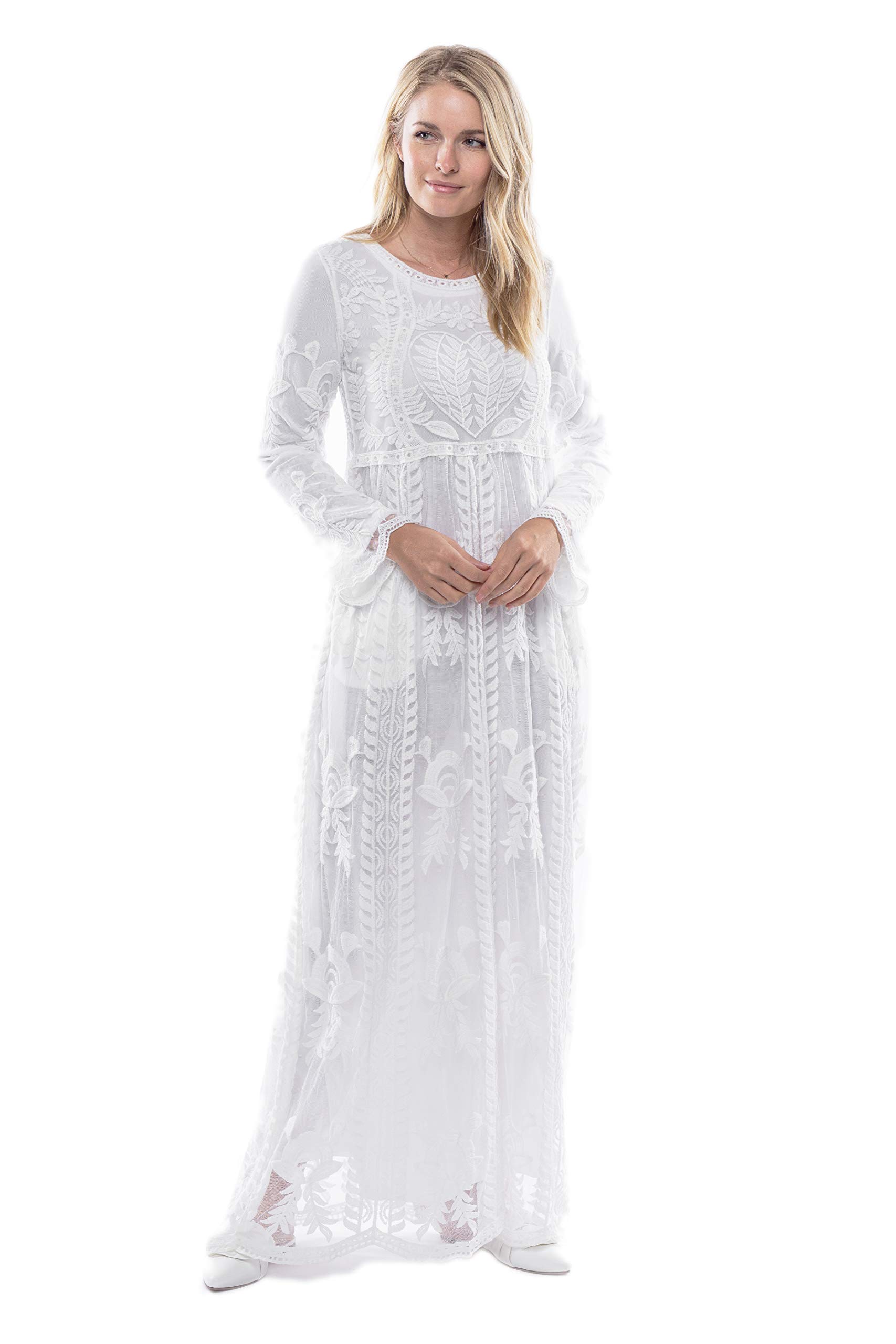modest white temple dresses
