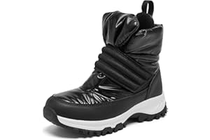 TODDLLUBY Boys Girls Kids Cute Snow Boots Waterproof Slip Resistant Outdoor Winter Boots Shoes Little Kid/Big Kid