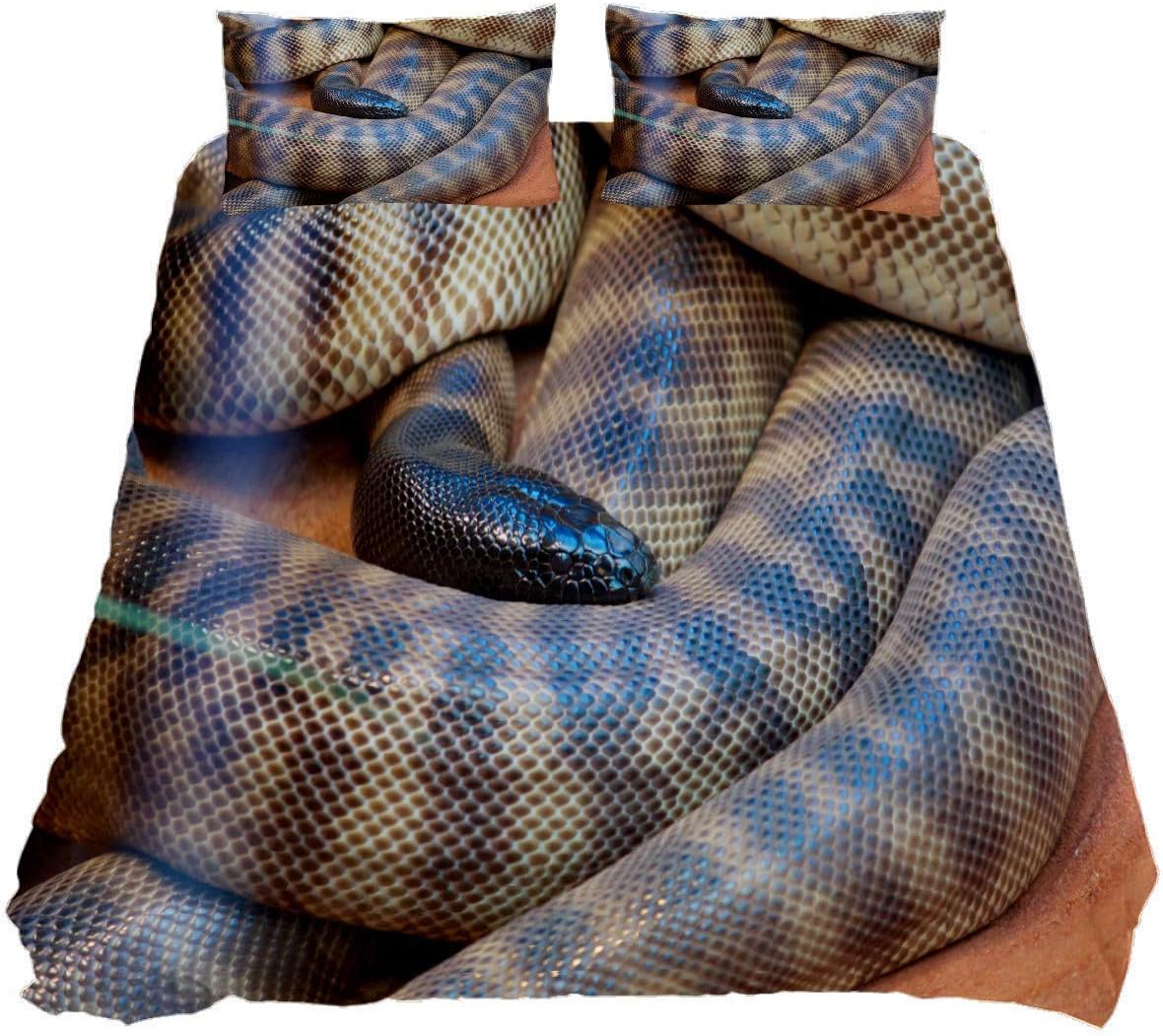 Crouching Snake Bedding Sets Breathable Bedclothes 3 Pieces Bedding