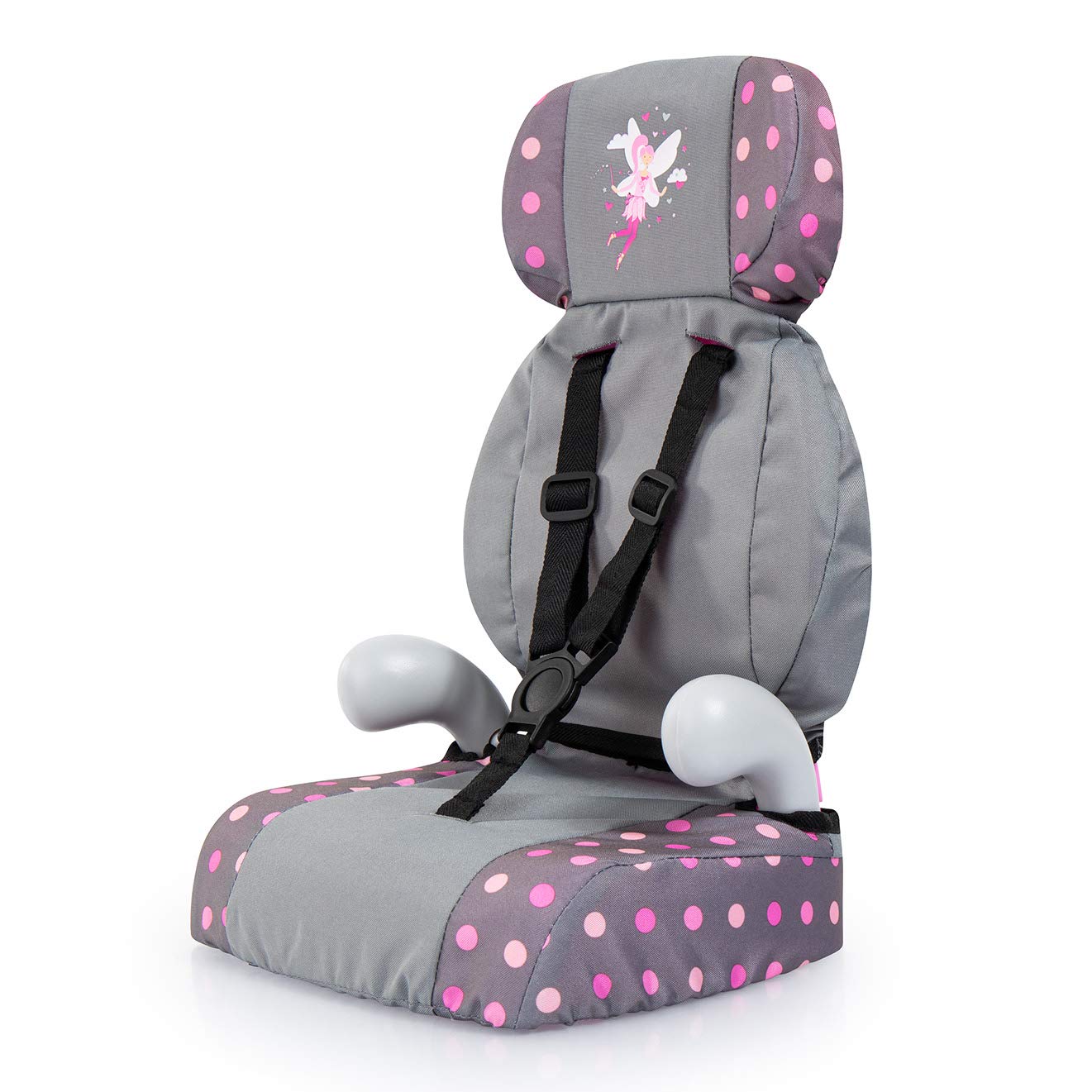 Doll's car, booster seat, doll accessories