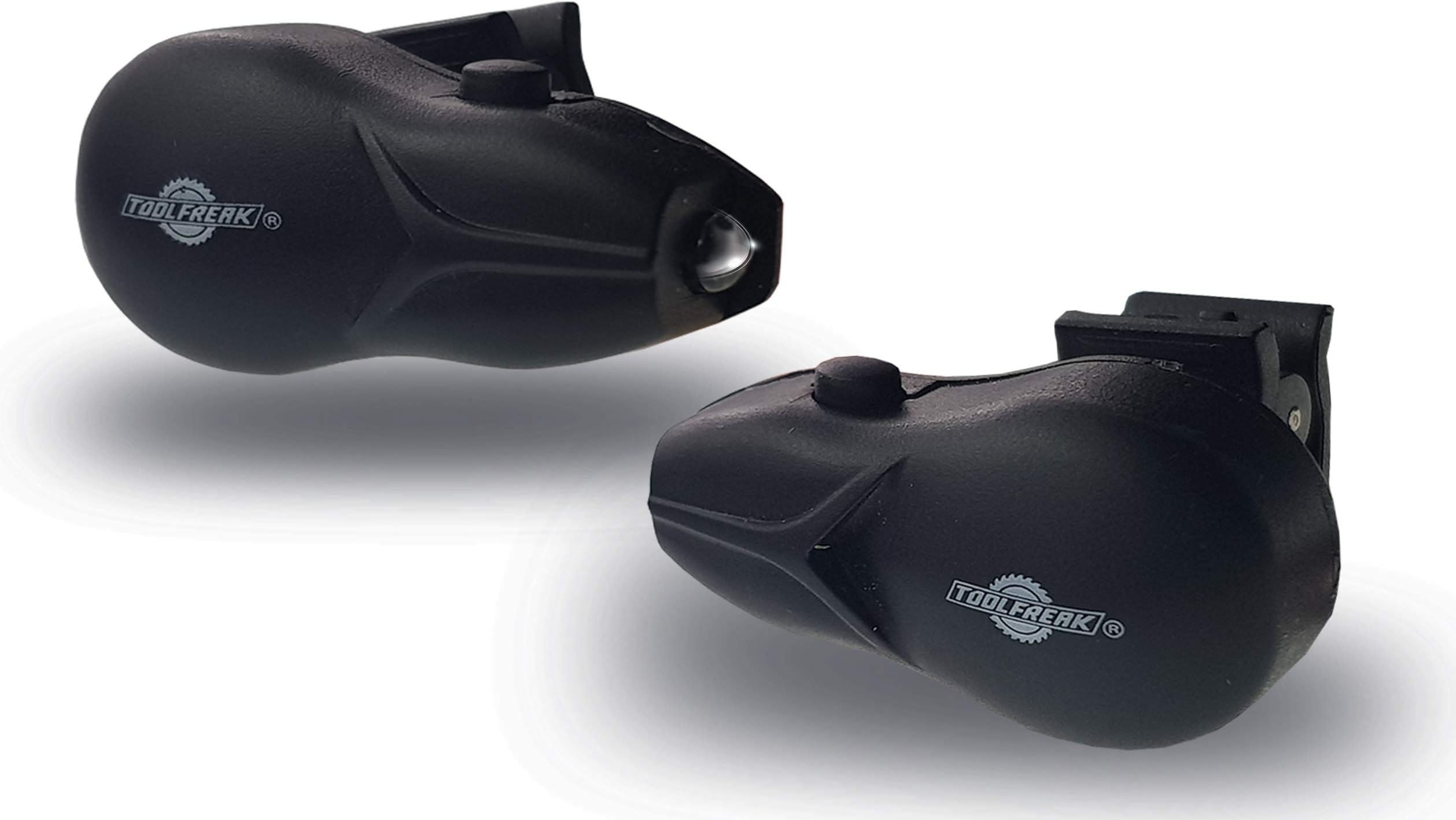 ToolFreak Clip on LED Lights/Headlights x 2 for Work and Sports Safety Glasses, Eyewear, Helmets, Reading and More