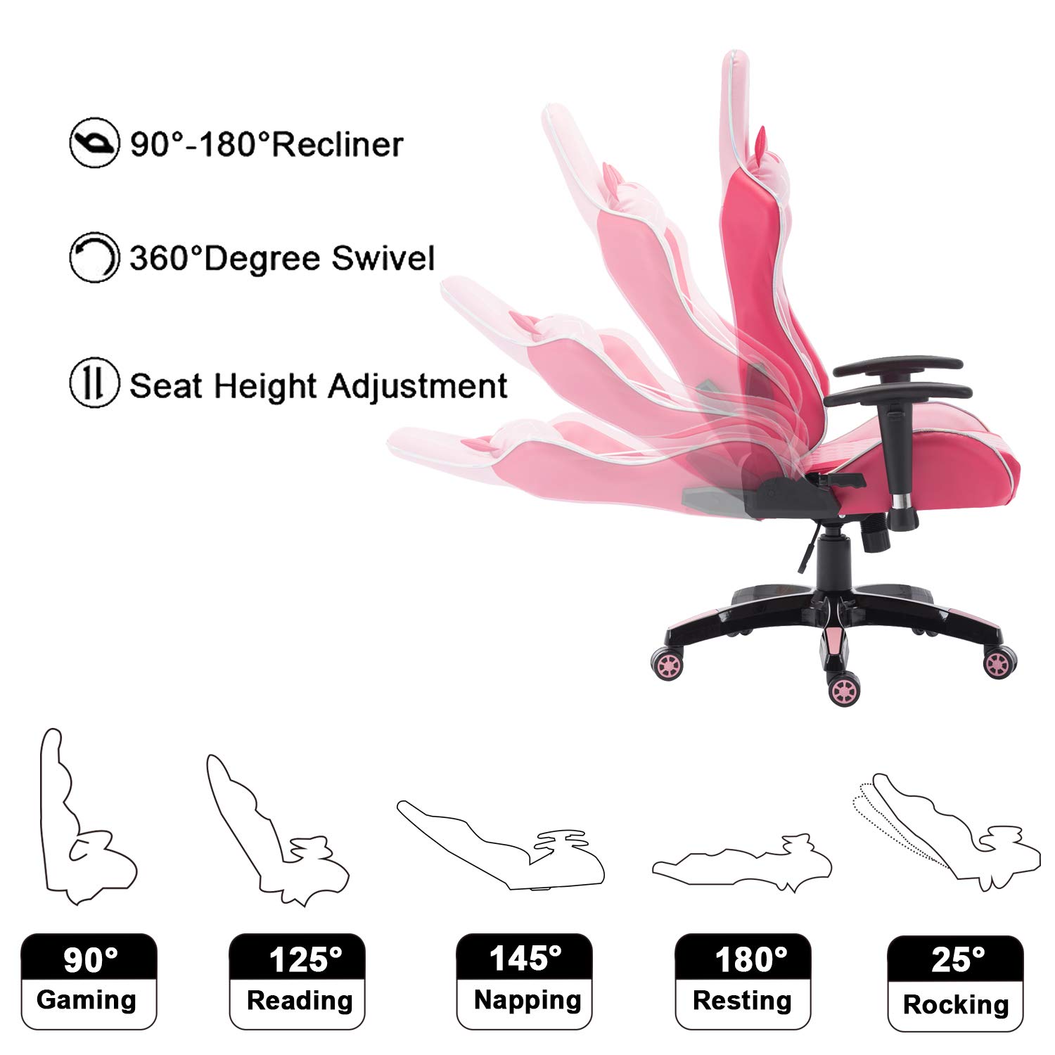 pink cat gaming chair