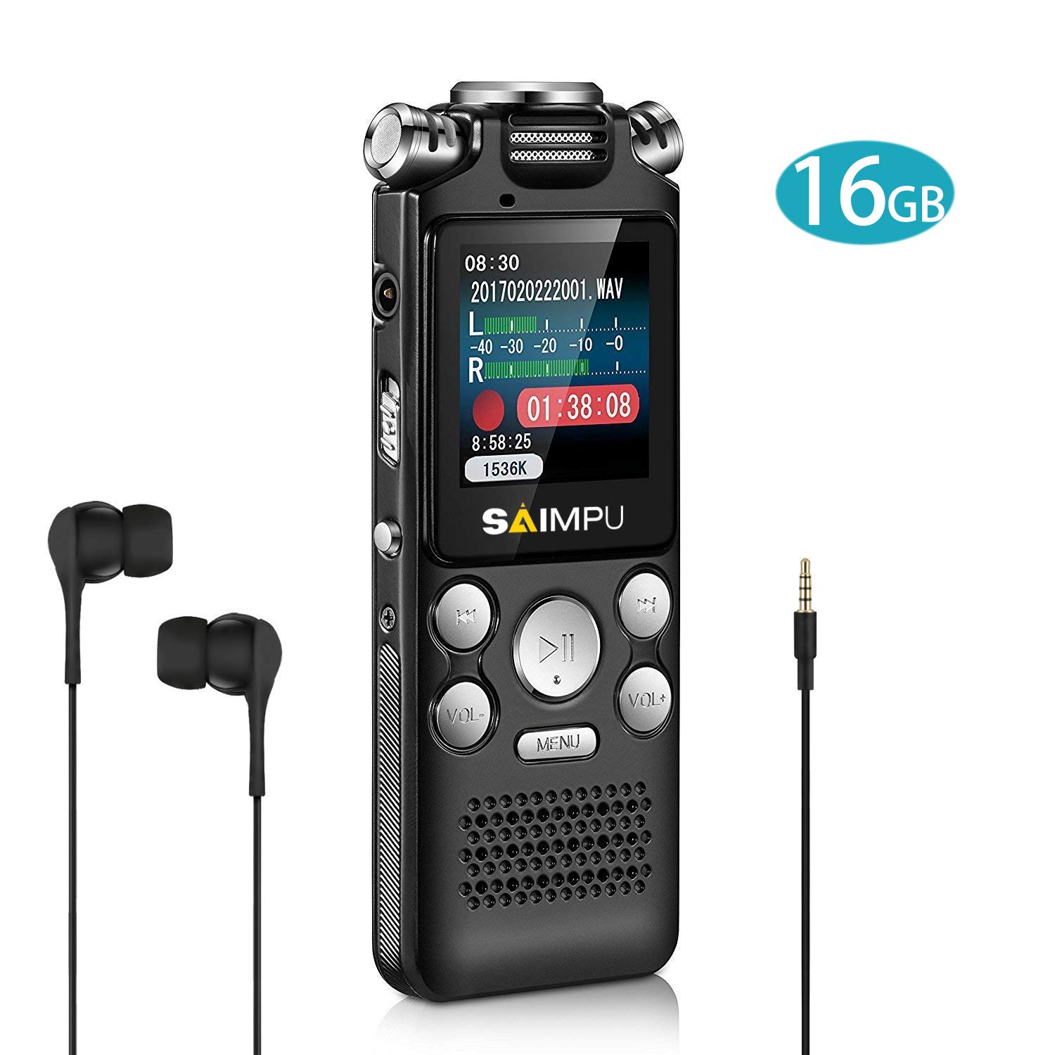 Voice Recorder Dictaphone 16gb Digital Voice Recorder Amazon.co.uk