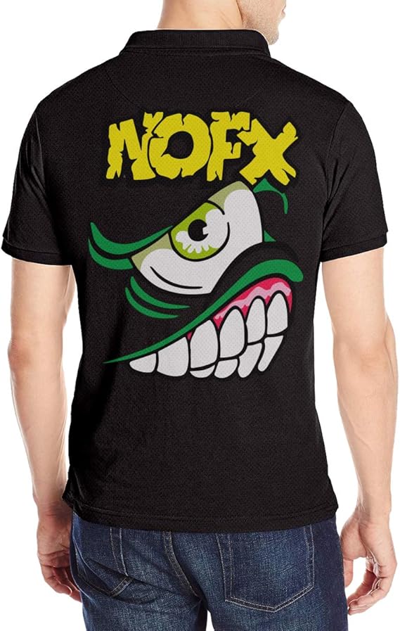 Amazon Co Jp Nofx パンク ロック ポロシャツ 半袖 Tシャツ メンズ バックプリント シンプル ゴルフウェア スポーツポロシャツ カジュアル 無地 吸汗速乾 きれい 男の子 服 ファッション小物