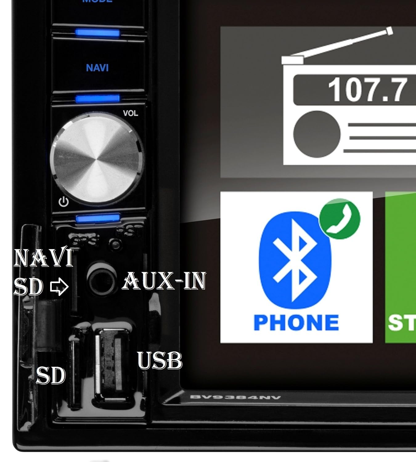 Amazon.com: BOSS Audio Systems BVNV9384RC Car GPS Navigation & DVD Player –  Double Din, Bluetooth Audio and Calling, 6.2 Inch LCD Touchscreen Monitor,  ...