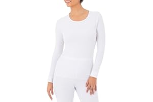 Fruit of the Loom Womens Micro Waffle Premium Thermal Crew Top
