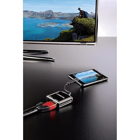Hama MHL - Adaptador HDMI para móvil (1080p, 20 cm), color negro: Amazon.es: Electrónica