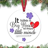 Teacher Acrylic Christmas Ornaments Teacher Appreciation Gifts for Women Men Thank You Gifts for Teaching Assistant Acrylic Hanging Ornaments Teachers Retirement Birthday Christmas Tree Decoration