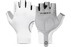 INBIKE Women's Cycling Gloves with Anti-Slip Shock-Absorbing Pad, Half Finger Bike Gloves for Bicycle MTB Road Biking
