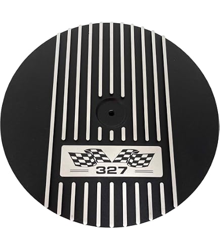 PartsKing Chrome Air Cleaner With 327 Emblem – 14x3 Round, Fits Small Block Chevy 327 SBC Engines