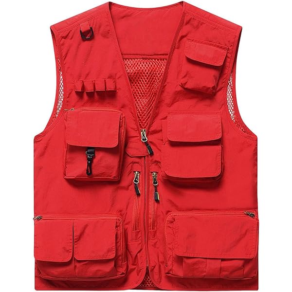 BACKBONE Mens Tactical Vest Travel Fishing Hunting Camping Safari
