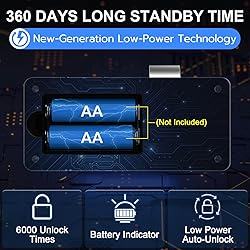 Anweller Smart Cabinet Lock, Hidden No Drill