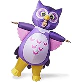Spooktacular Creations Adult Inflatable Costume, Full Body Owl Blow-up Deluxe Halloween Costume, Funny Purple Inflatable Costumes for Halloween Themed Parites