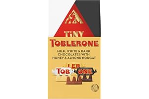 TOBERLONE Toblerone Tiny Assorted Chocolate Bars with Honey and Almond Nougat, 7.61 oz (27 Pieces)