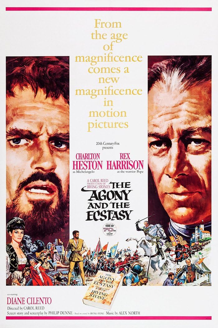 The Agony And The Ecstasy Movie Poster or Canvas