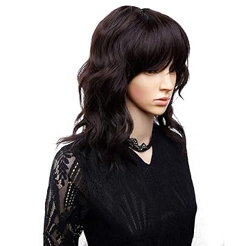Amazon Com Amir Synthetic Hair Wigs Black Full Wig Flapper