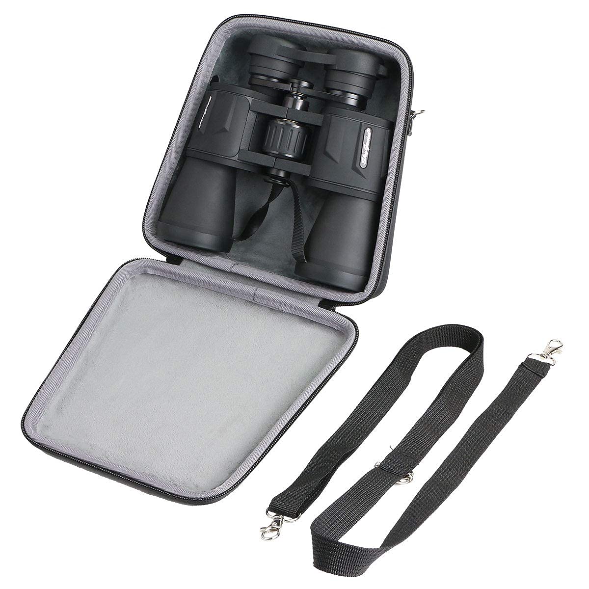 co2CREA Storage Carry Travel Hard Case for BRIGENIUS/SkyGenius/Olympus Trooper 10 x 50 DPS-I Powerful Travel Binoculars,Case only