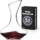 Godinger Wine Decanter Carafe, Hand Blown Wine Decanter Aerator - Wine Gifts