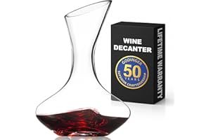 Studio by Godinger Godinger Wine Decanter Carafe, Hand Blown Wine Decanter Aerator - Wine Gift