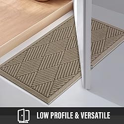 HIYARD Durable Front Door Mat, Absorbent Muddy Dirt