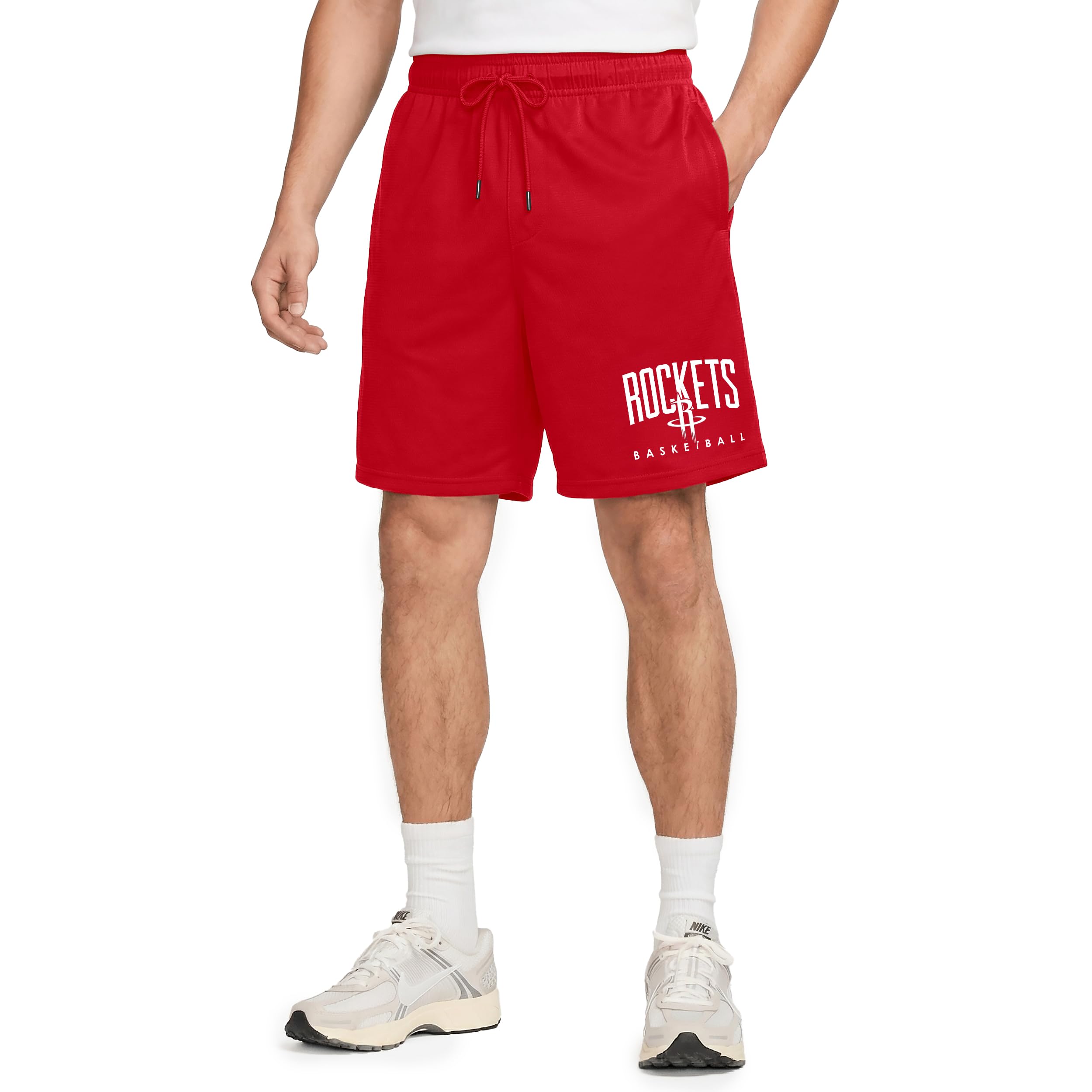 Ultra Game NBA Official Men’s Teamster Basketball Shorts, Houston Rockets, Team Color, Medium Image