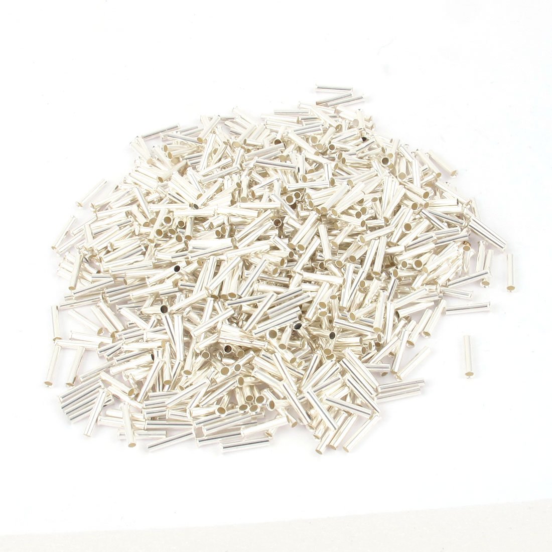 Uxcell A.W.G 18 Crimp Terminals Non-Insulated Wire Ferrule with 1000 Piece with 10 mm x 1.7 mm