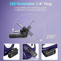 Wireless Guitar System: 164 Feet Range Wireless