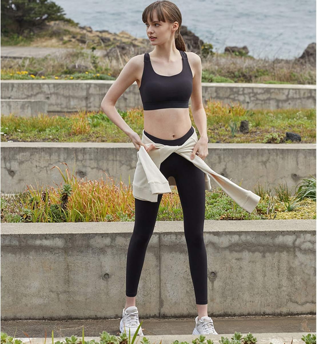 HIGHDAYS High Waisted Leggings for Women - Tummy Control 4 Way Stretch Pants for Athletic Workout Yoga: Clothing